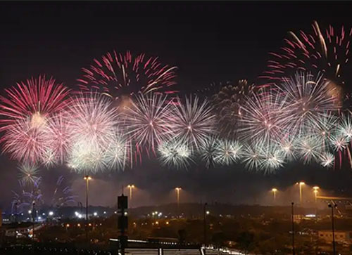 文安县焰火晚会